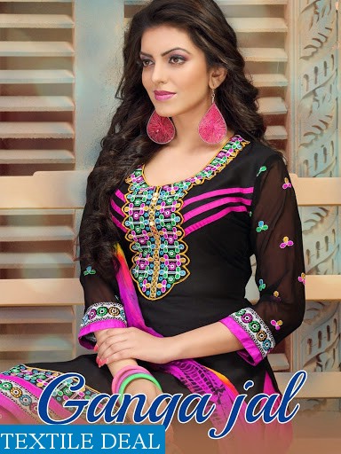 Gangajal work dress material