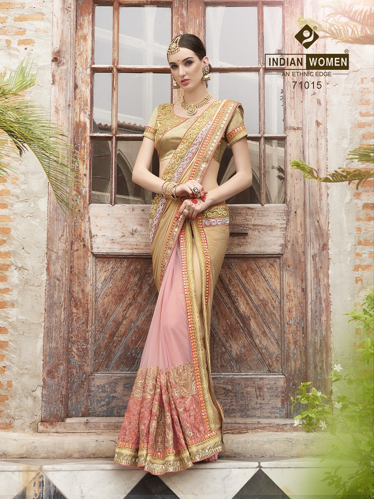 Indian Woman heritage vol-7 (71001 to 71016) Wholesale Bridal Embroidery Saree 