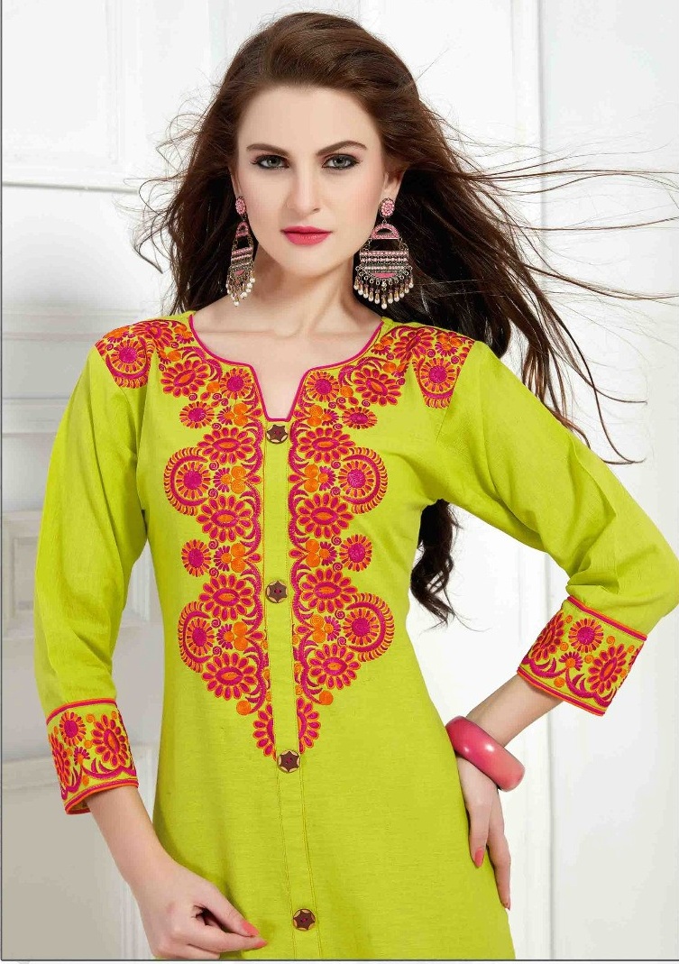 Linen-2 Wholesale linen Embroidery ladies kurtis