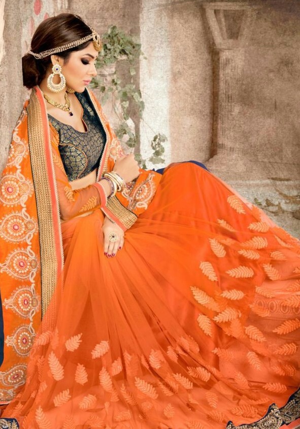 Ronak 6029 to 6040 Series Wholesale Designer Embroidered Ethnic Saree Catalogs