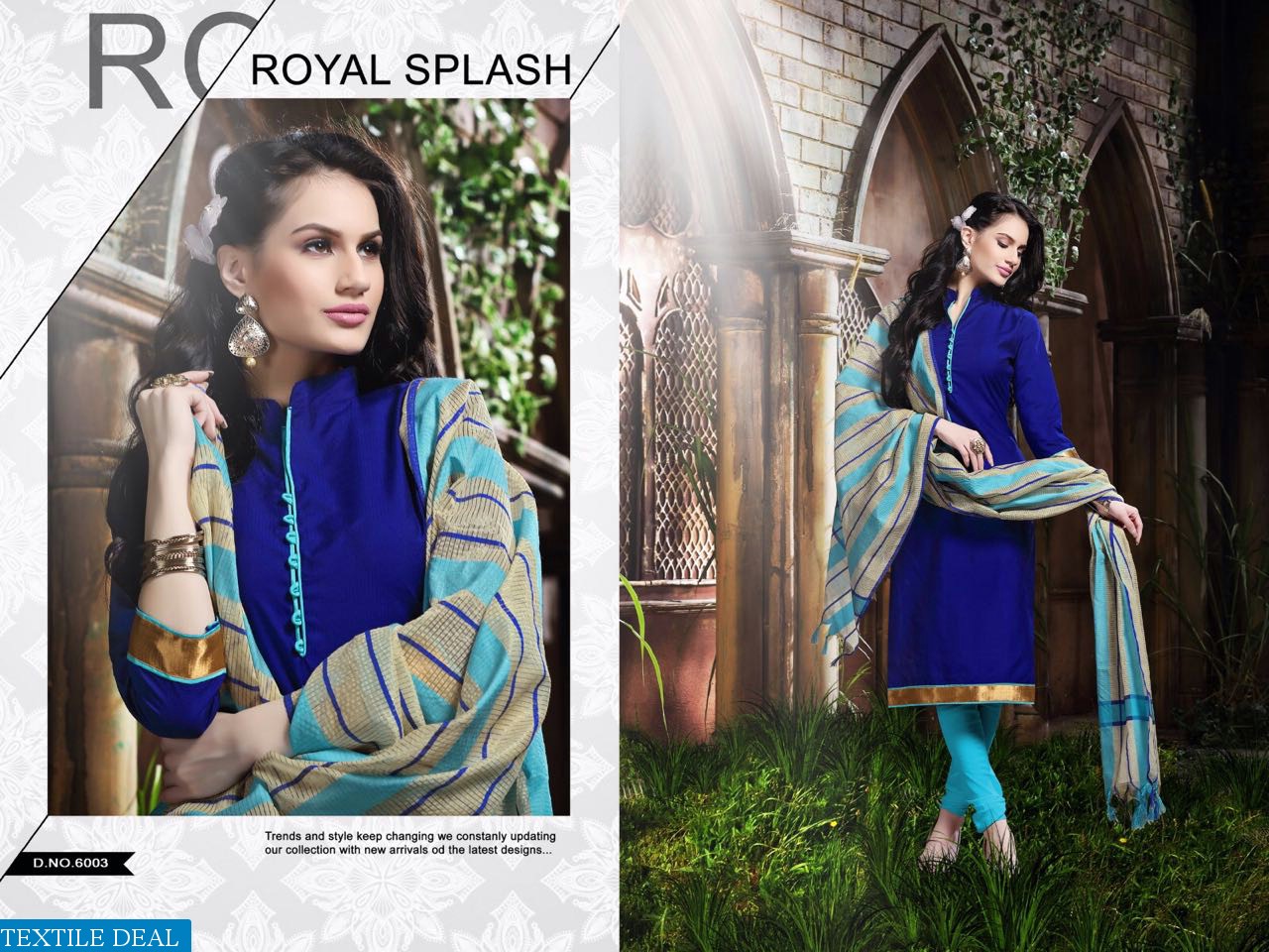 south silk dress material South Silk Designer Dress Materials Royal Blue  Rajaau Ethnics