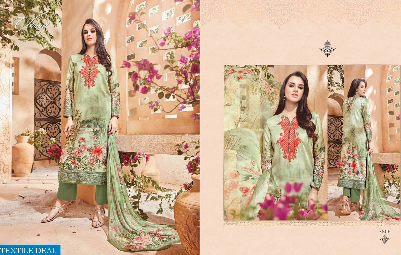 Glossy Simar-2 Wholesale Casual Salwar kameez