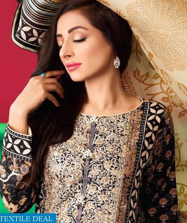 Amna Sohali color Blocking Wholesale lawn pakistani Suits