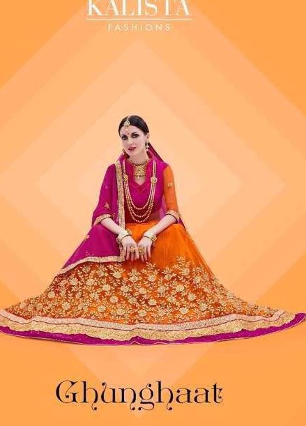 kalista ghunghaat Wholesale Ethnic lehengas catalog