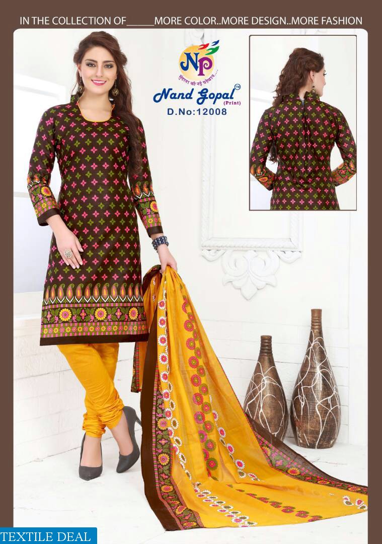 nand Gopal mariegold Wholesale Dress material