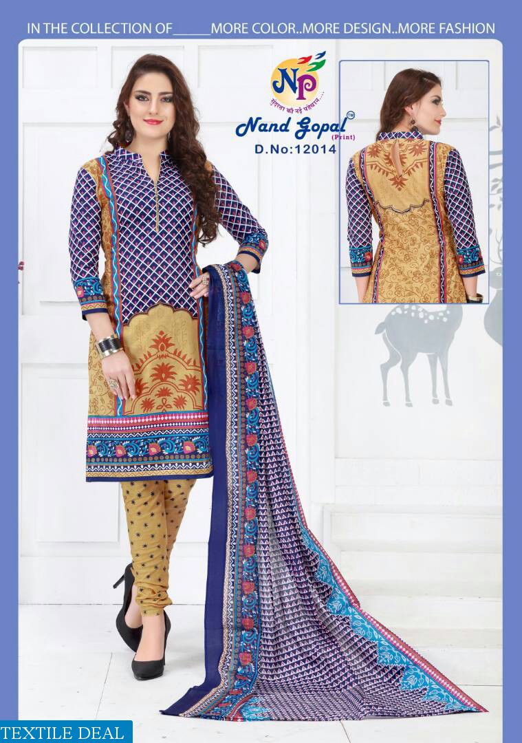 nand Gopal mariegold Wholesale Dress material