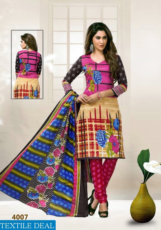 Rutu Suraksha vol-4 Wholesale cotton printed Dress material