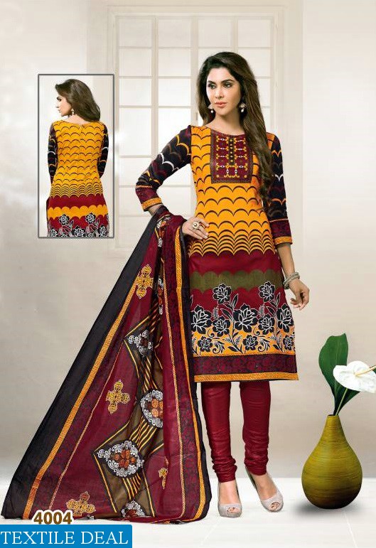 Rutu Suraksha vol-4 Wholesale cotton printed Dress material