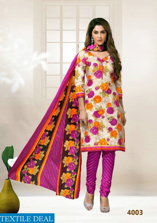 Rutu Suraksha vol-4 Wholesale cotton printed Dress material