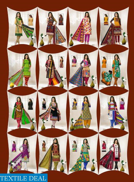 Rutu Suraksha vol-4 Wholesale cotton printed Dress material