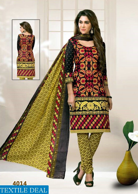 Rutu Suraksha vol-4 Wholesale cotton printed Dress material