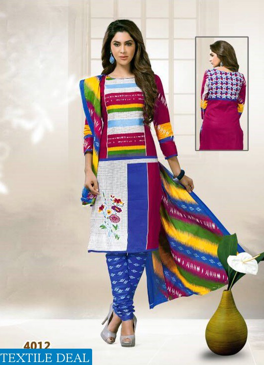 Rutu Suraksha vol-4 Wholesale cotton printed Dress material