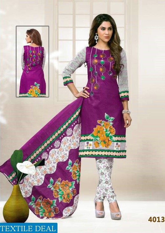 Rutu Suraksha vol-4 Wholesale cotton printed Dress material