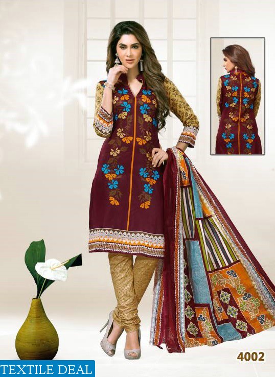 Rutu Suraksha vol-4 Wholesale cotton printed Dress material