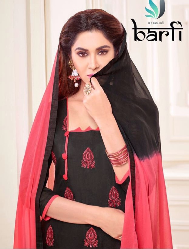 barfi by RR Wholesale chanderi Dress material