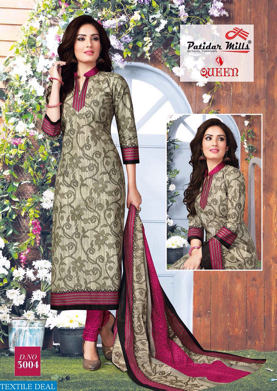 patidar queen vol-3 Wholesale cotton printed Dress material