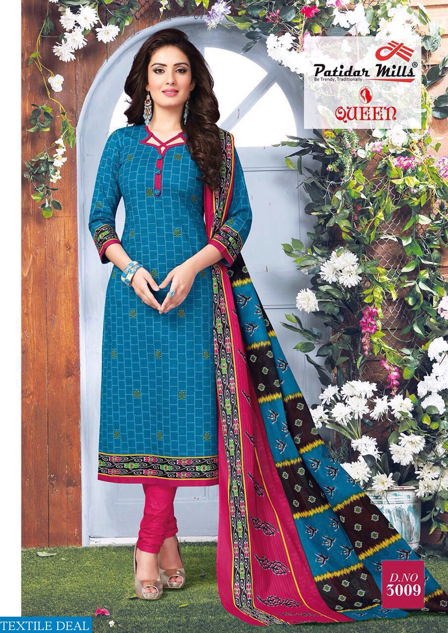 patidar queen vol-3 Wholesale cotton printed Dress material
