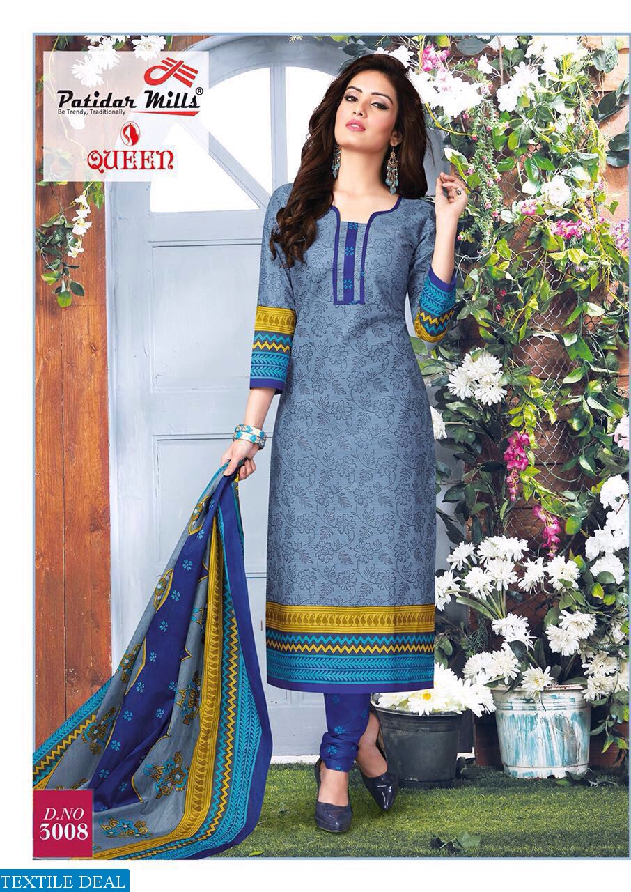 patidar queen vol-3 Wholesale cotton printed Dress material
