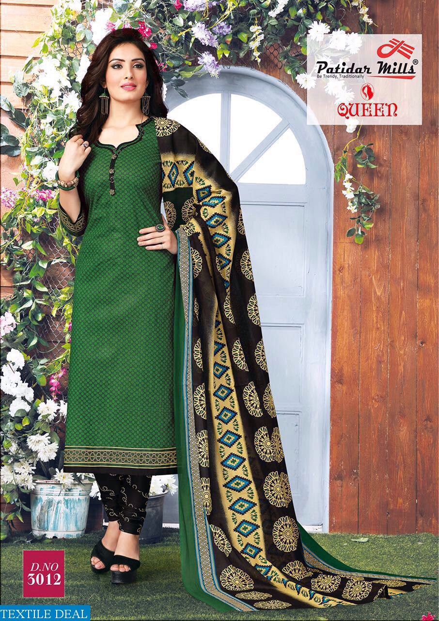 patidar queen vol-3 Wholesale cotton printed Dress material