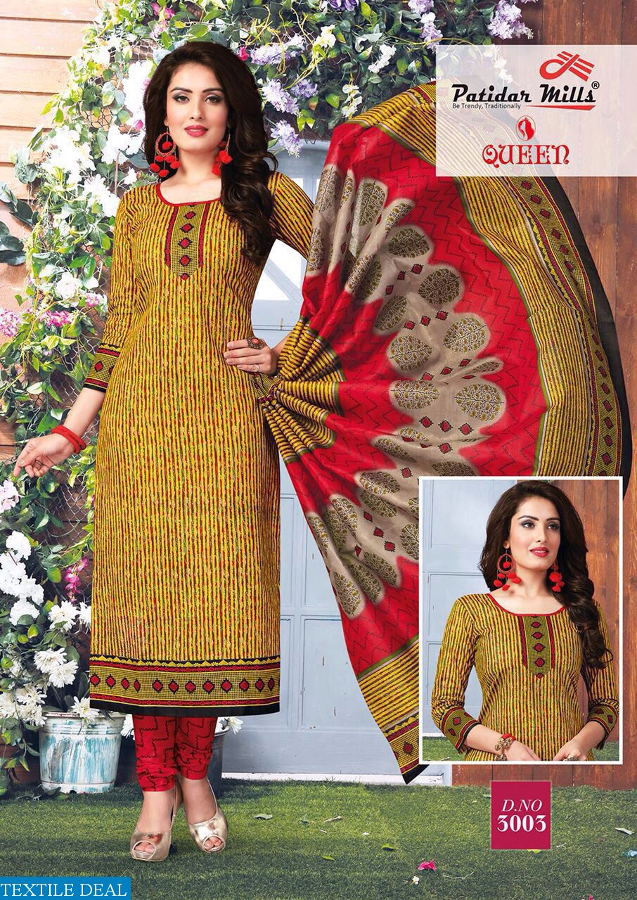 patidar queen vol-3 Wholesale cotton printed Dress material
