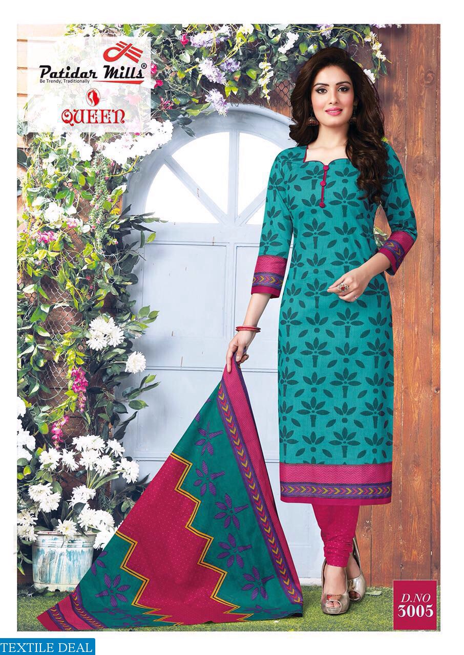 patidar queen vol-3 Wholesale cotton printed Dress material