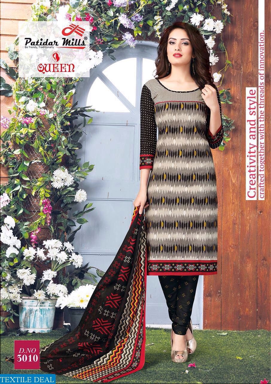 patidar queen vol-3 Wholesale cotton printed Dress material