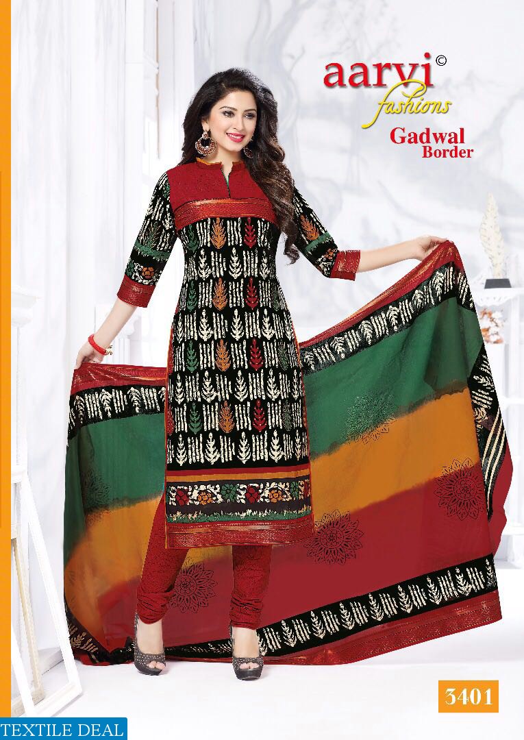 aarvi gadwal border Wholesale cotton print material