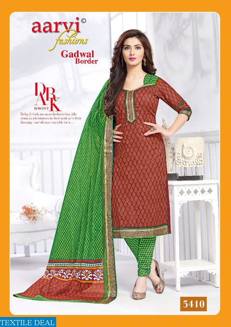 aarvi gadwal border Wholesale cotton print material