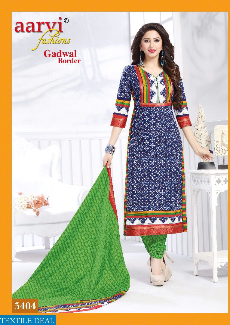 aarvi gadwal border Wholesale cotton print material