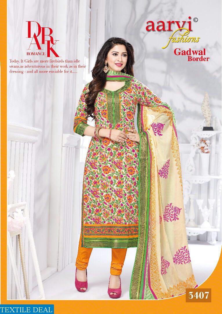 aarvi gadwal border Wholesale cotton print material