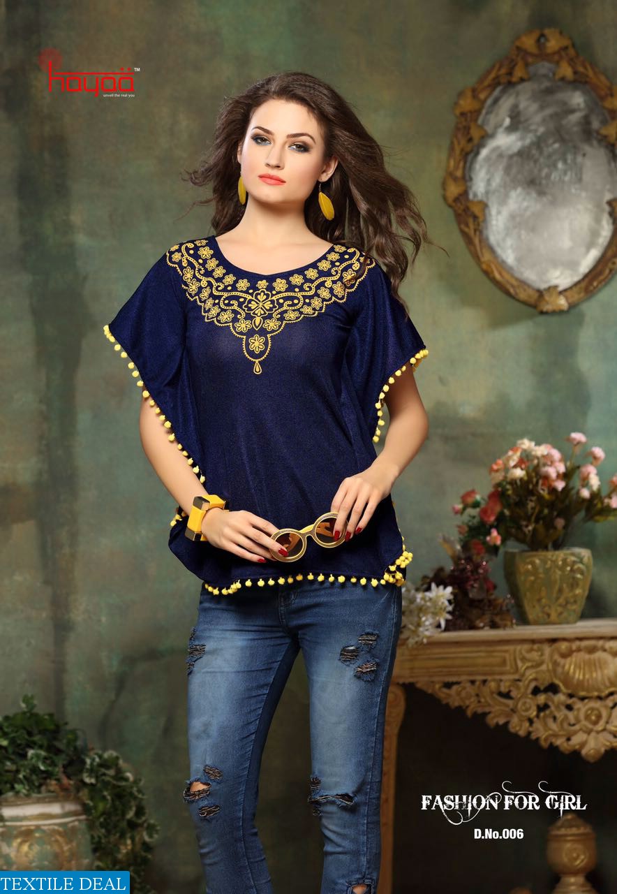 hayaa Fashion for girl Wholesale Shirt type Tops