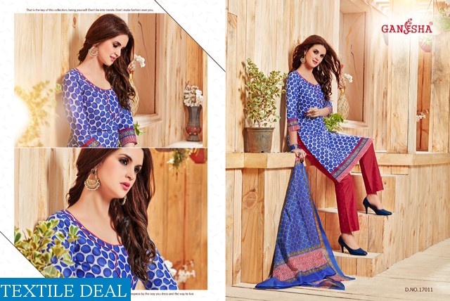 ganesha print vol-17 Wholesale cotton print Dress material