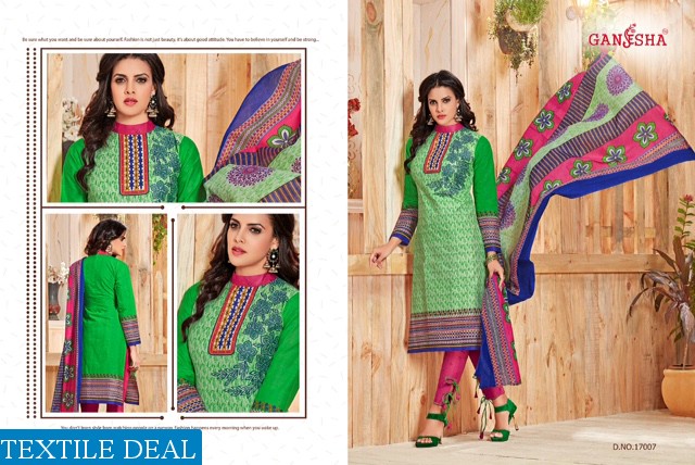 ganesha print vol-17 Wholesale cotton print Dress material