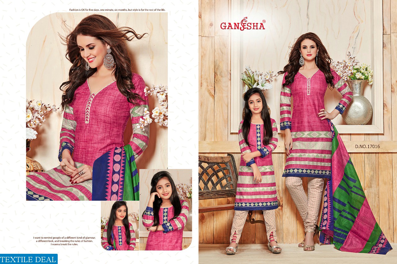 ganesha print vol-17 Wholesale cotton print Dress material