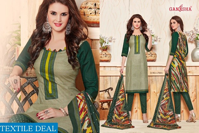 ganesha print vol-17 Wholesale cotton print Dress material