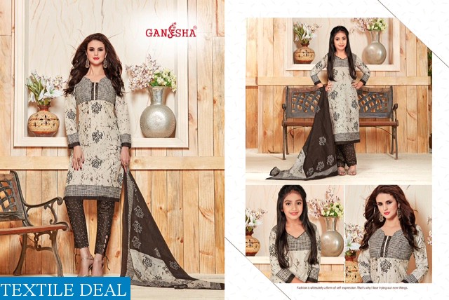 ganesha print vol-17 Wholesale cotton print Dress material