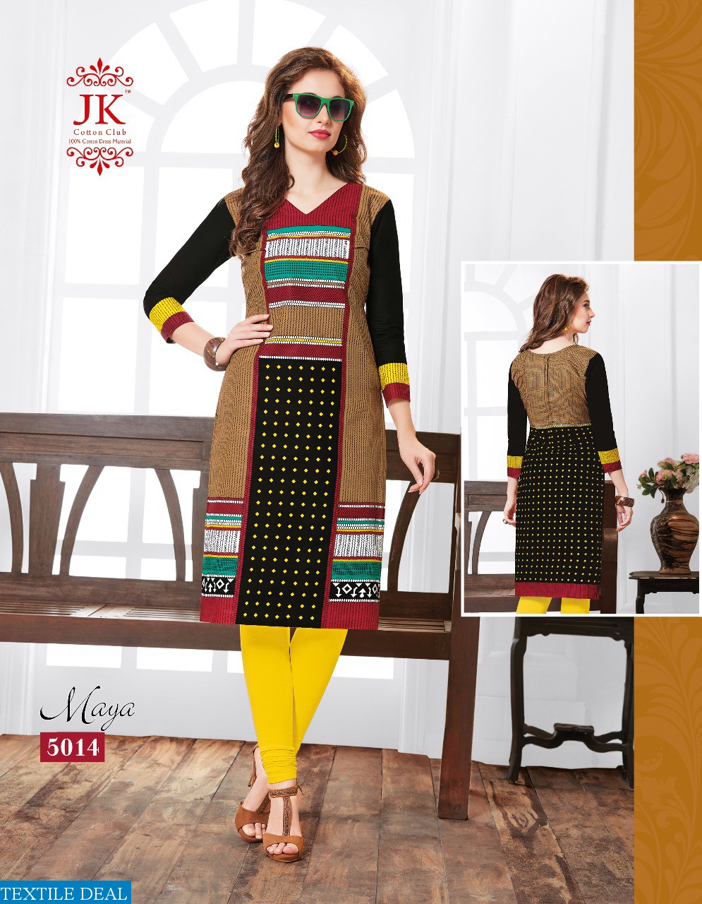 jk maya vol-5 kurti material Wholesaler Fabrics