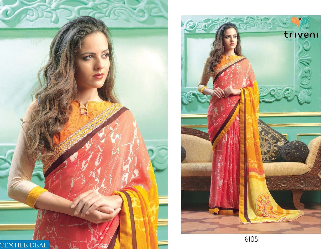 Triveni Elvira vol-5 Wholesale Casual indian Saree