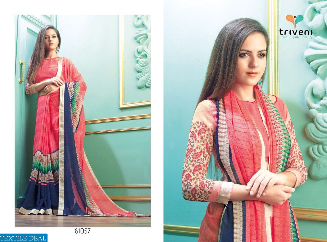 Triveni Elvira vol-5 Wholesale Casual indian Saree