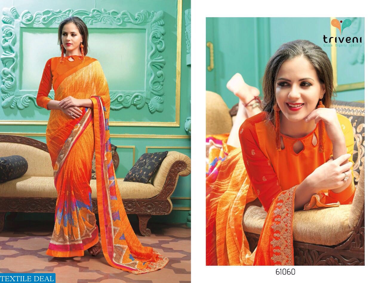 Triveni Elvira vol-5 Wholesale Casual indian Saree