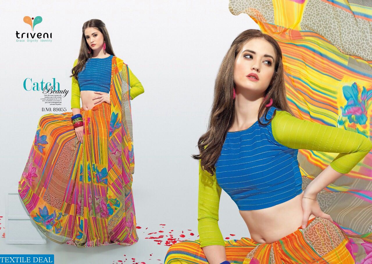 Triveni Peehu Vol-6 Wholesale Colorful Ethnic Saree