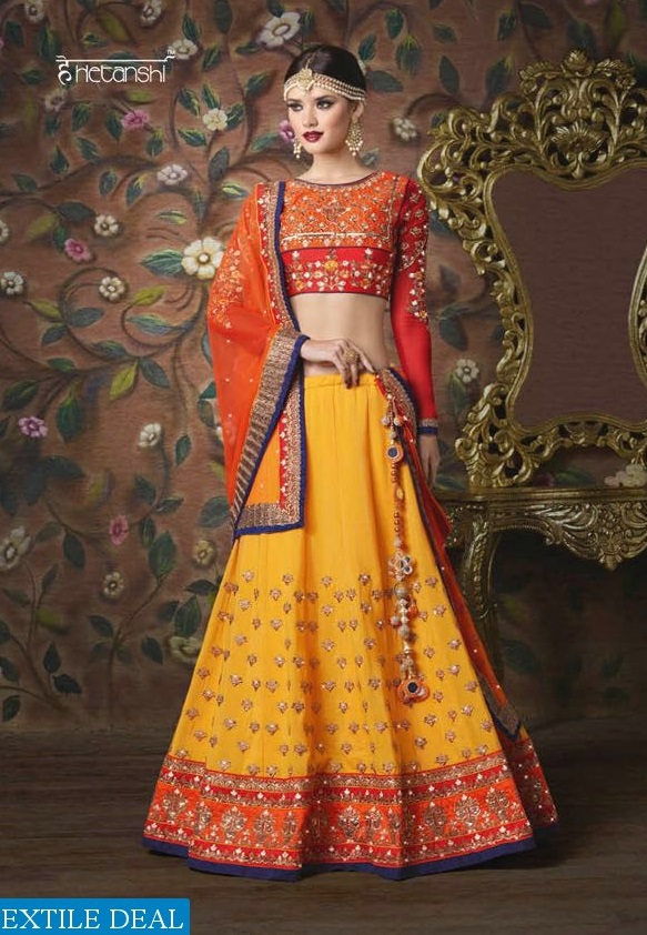 Hetanshi lehenga on offer only TEXTILE DEAL
