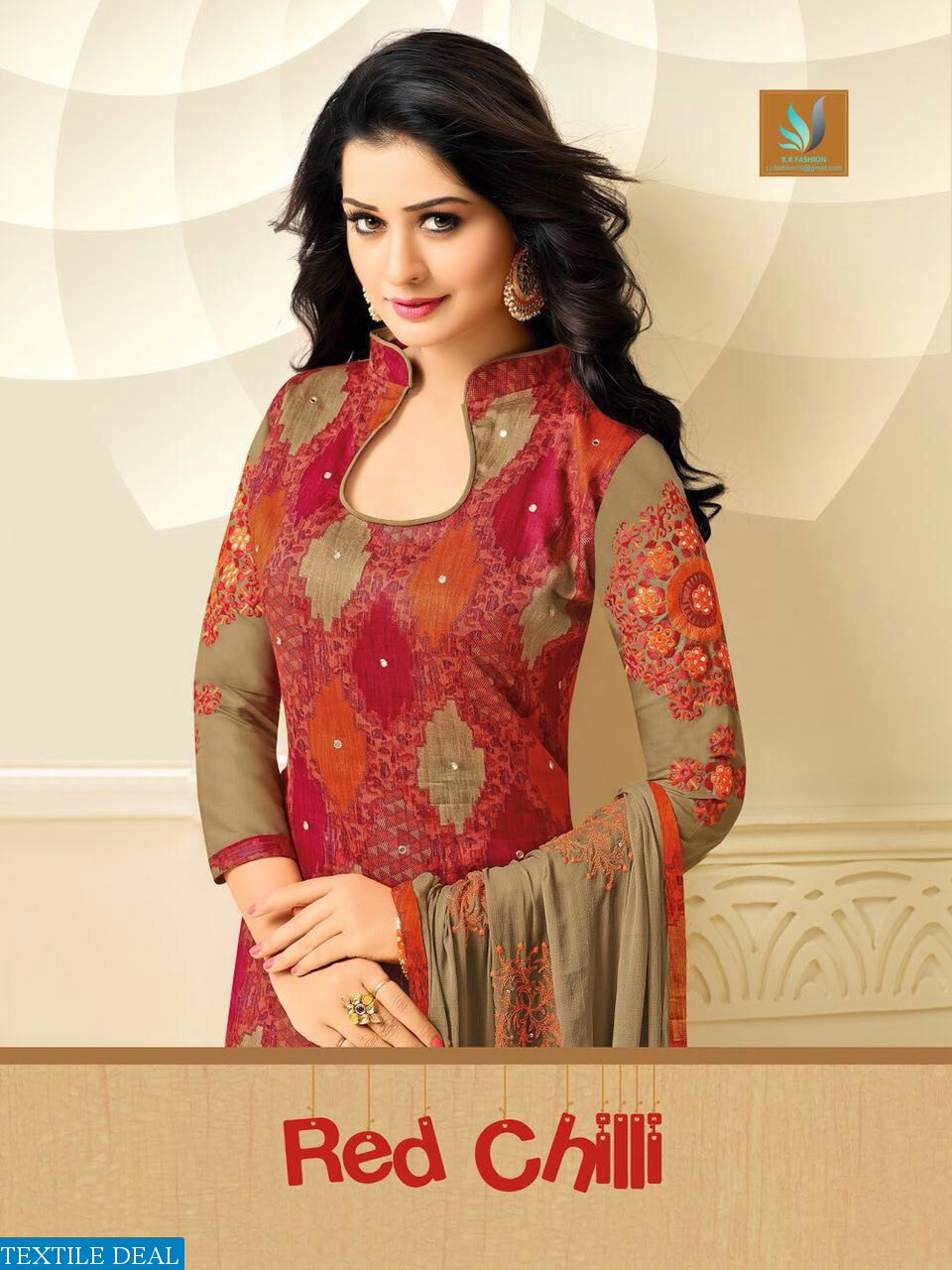 RR red Chili Wholesale cotton work material