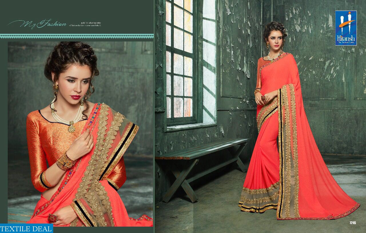 Hitansh fantasy vol-11 Wholesale party-wear Saree