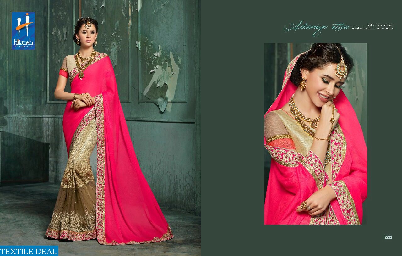 Hitansh fantasy vol-11 Wholesale party-wear Saree