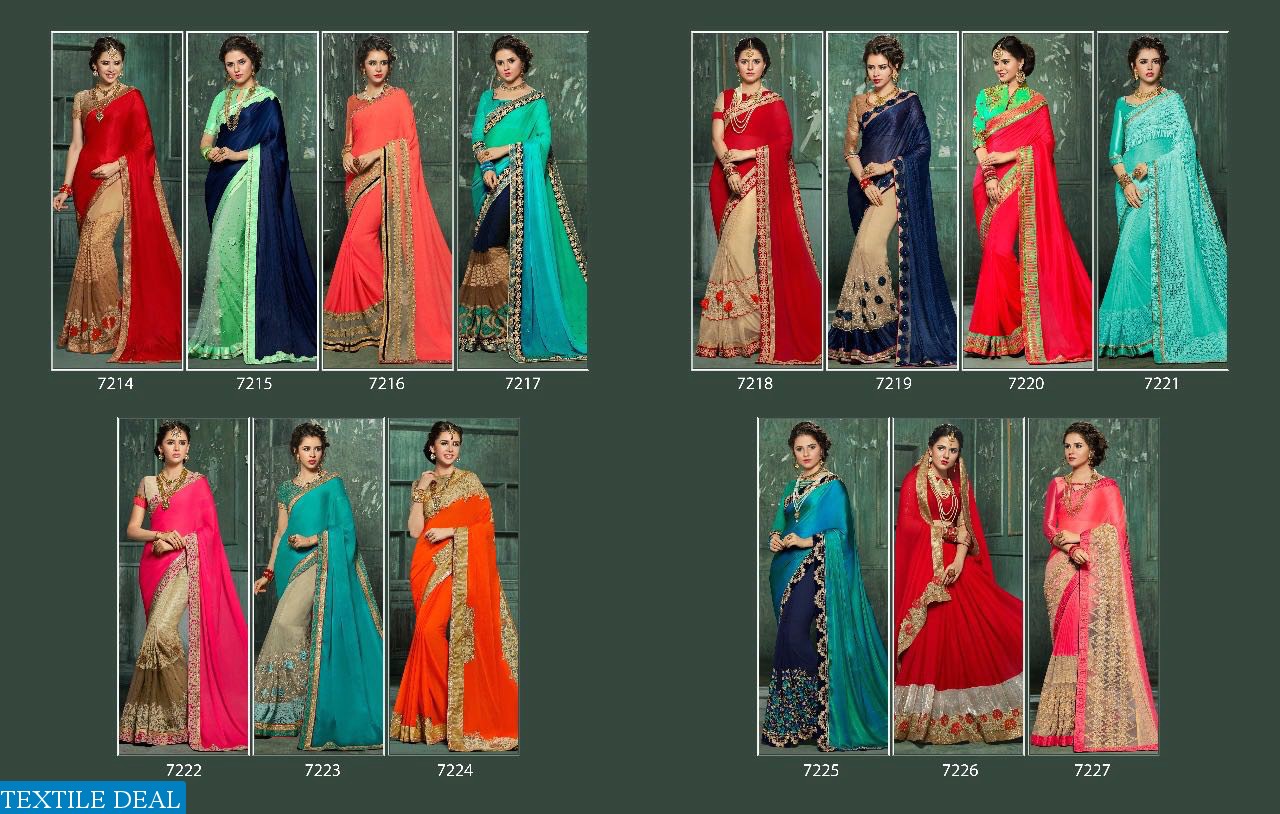 Hitansh fantasy vol-11 Wholesale party-wear Saree