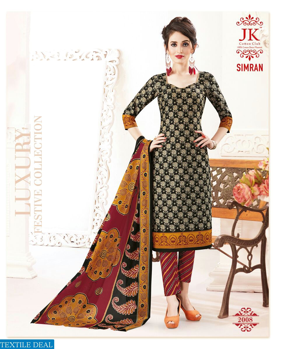 JK simran vol-2  Wholesale cotton printed material