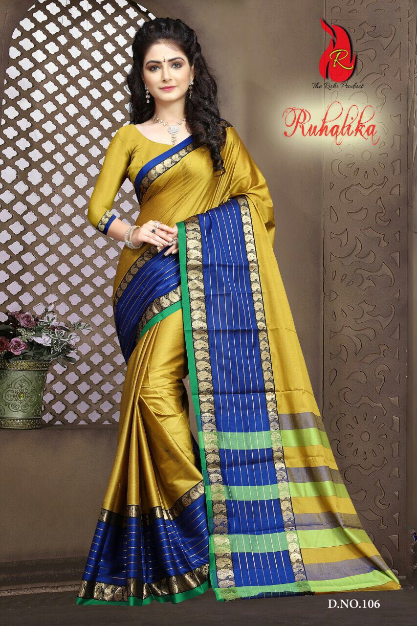 Ruhalika vol-1 Wholesale weaving silk ethnic  Saree