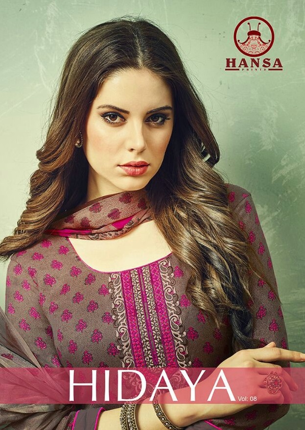 hansa Hidaya vol-8 Wholesale Winter  Casual Dress material
