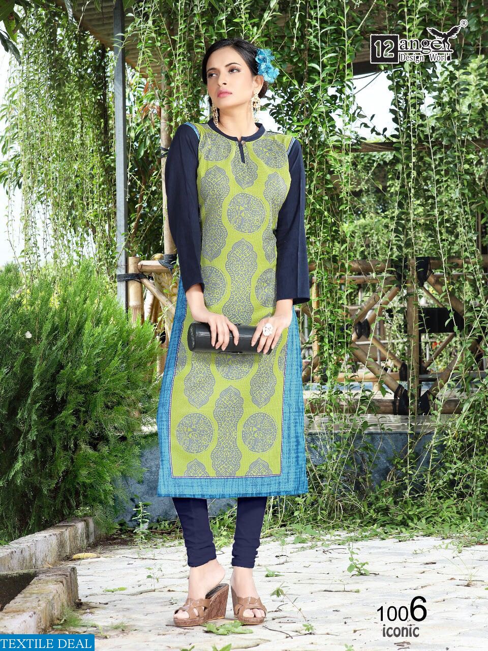 12 angel iconic Wholesale ready made long kurtis